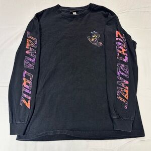 Santa Cruz Skateboards Black Long Sleeve Shirt with Multicolor Logo